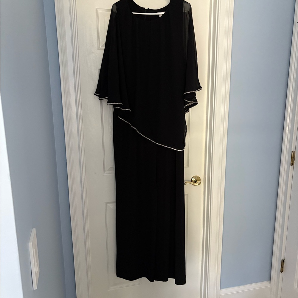 Chico's Black Jumpsuit with Silver Trim